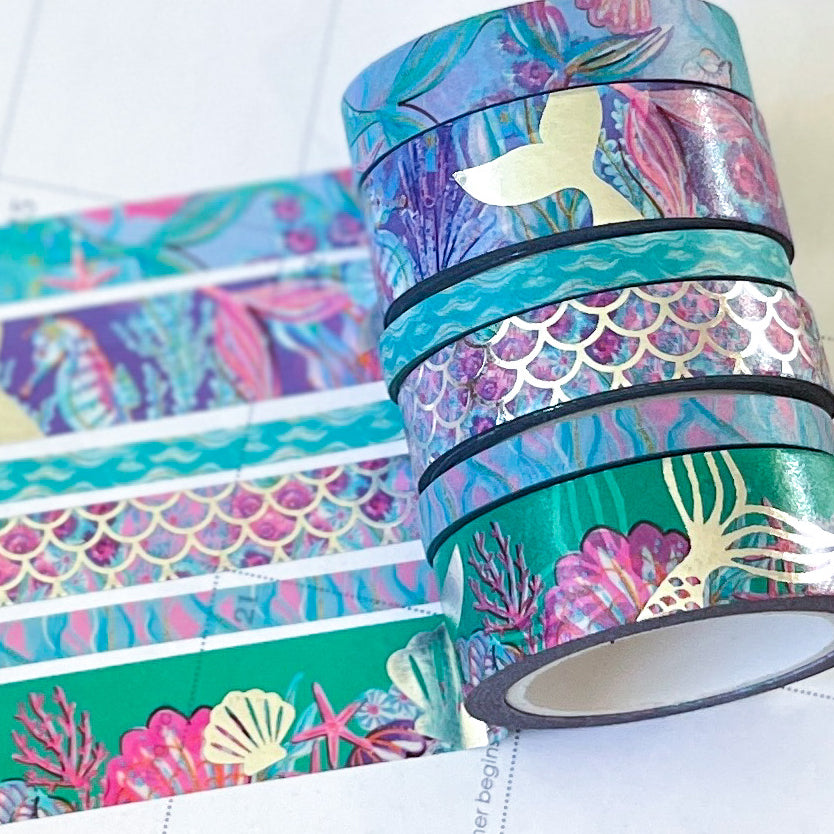 Recollections Gold Foil & Glitter Washi Tapes - Each