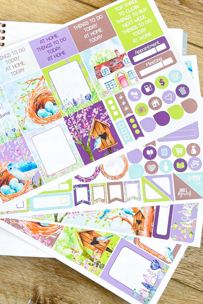 Tea and Biscuit Weekly Vertical Kit - Planner Stickers – Paper Kay