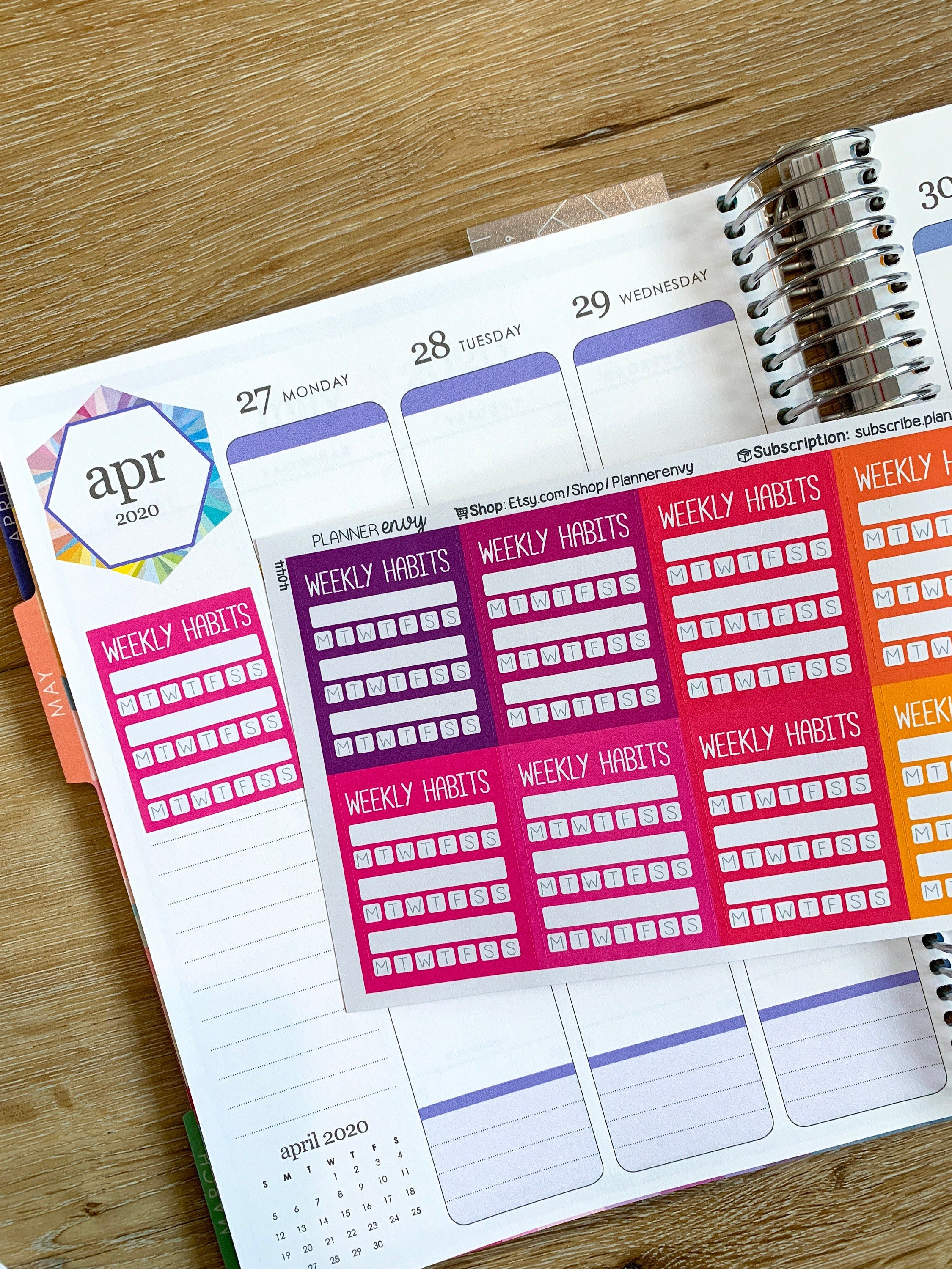 Habit Trackers - Planner Stickers